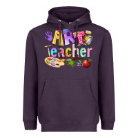 Plum art teacher Heavyweight Hoodie - texasbilliewilder
