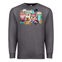 Charcoal Heather small business coffee cups Premium Sweatshirt - Zillion Design Studio
