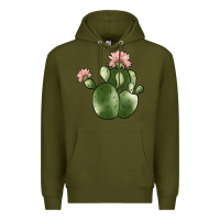 Army Green cactus Premium Hoodie - JahusDesignShop