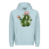 Blue Mist cactus Premium Hoodie - JahusDesignShop