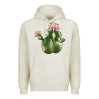 Oatmeal Heather cactus Premium Hoodie - JahusDesignShop