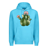 Ocean Blue cactus Premium Hoodie - JahusDesignShop