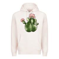 Pale Pink cactus Premium Hoodie - JahusDesignShop