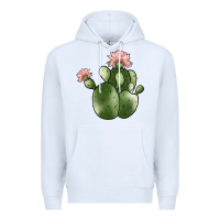 White cactus Premium Hoodie - JahusDesignShop