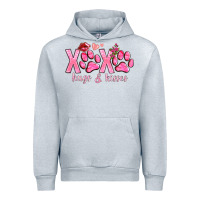 Heather Grey xoxo hugs and kisses paws Urban Hoodie - NancyCooperArtShop
