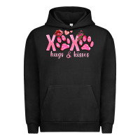 Pigment Black xoxo hugs and kisses paws Urban Hoodie - NancyCooperArtShop
