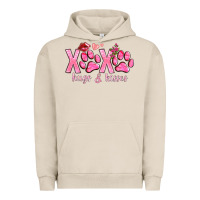 Pigment French Oak xoxo hugs and kisses paws Urban Hoodie - NancyCooperArtShop