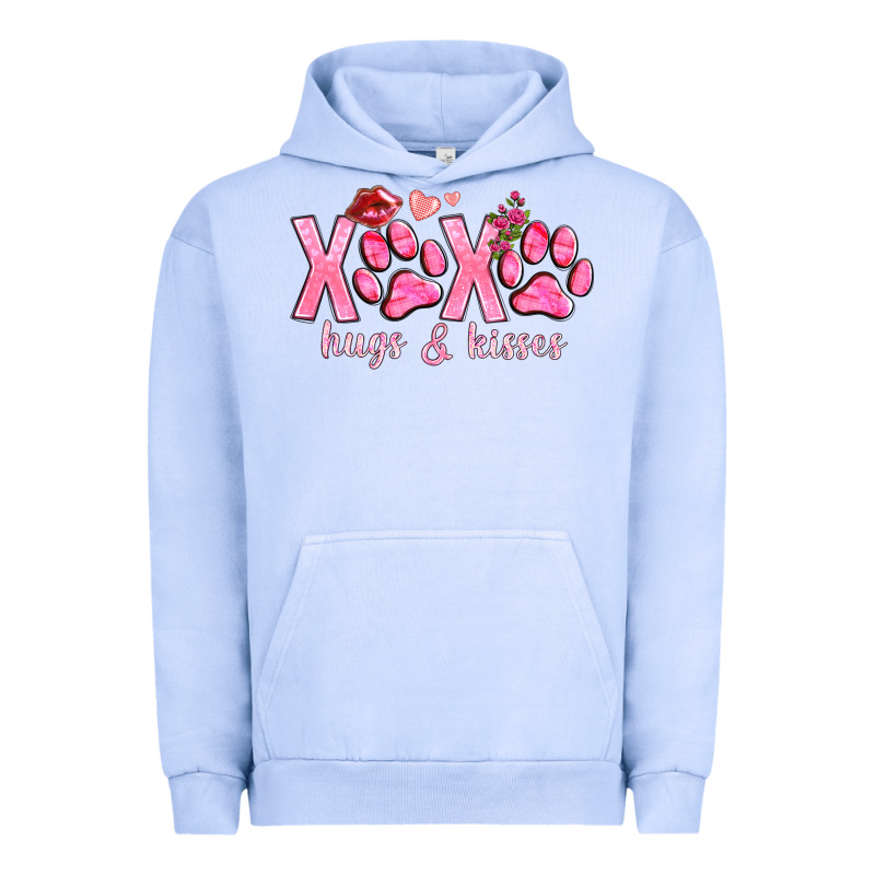 Xoxo Hugs And Kisses Paws Urban Hoodie by NancyCooperArtShop | Teevron