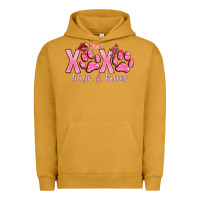 Pigment Peanut Butter xoxo hugs and kisses paws Urban Hoodie - NancyCooperArtShop