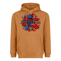 Meerkat American flag leopard sunflower Heavyweight Hoodie - Zillion Design Studio