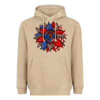 Mushroom American flag leopard sunflower Heavyweight Hoodie - Zillion Design Studio