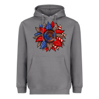 Storm American flag leopard sunflower Heavyweight Hoodie - Zillion Design Studio