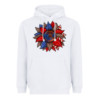 White American flag leopard sunflower Heavyweight Hoodie - Zillion Design Studio