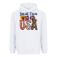 White small town usa Heavyweight Hoodie - Zillion Design Studio