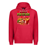 Cardinal best friend hamburger potatoes Premium Hoodie - AdoDesignShop
