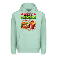 Seafoam best friend hamburger potatoes Premium Hoodie - AdoDesignShop