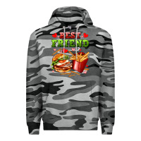 Slate Camo best friend hamburger potatoes Premium Hoodie - AdoDesignShop
