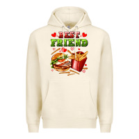 Tofu best friend hamburger potatoes Premium Hoodie - AdoDesignShop