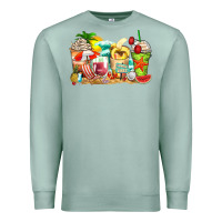 Seafoam summer vibes coffee cups Premium Sweatshirt - Zillion Design Studio