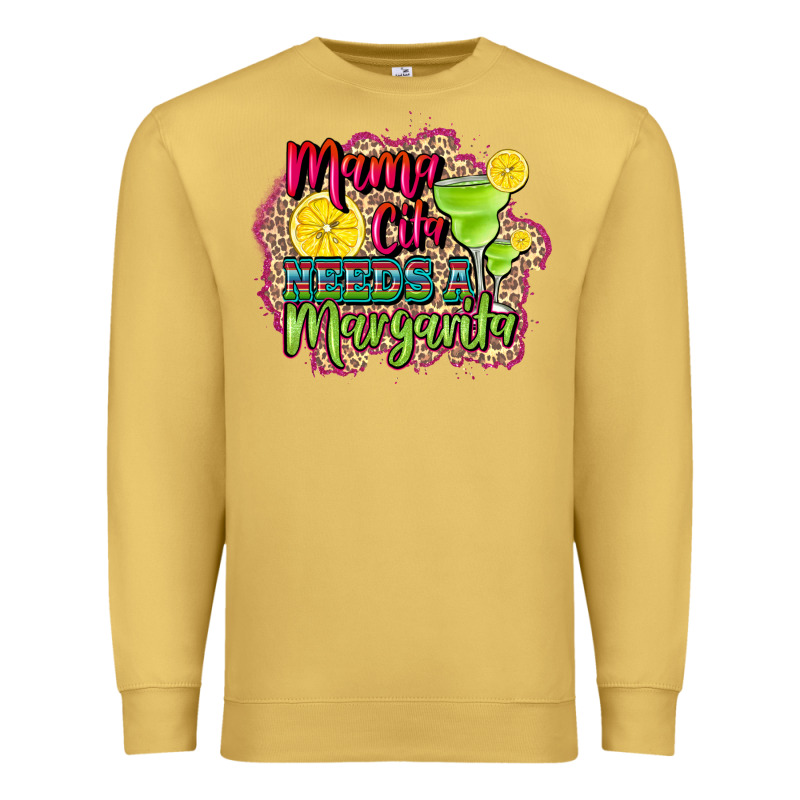 Mama Cita Needs A Margarita Premium Sweatshirt by CTS Tumbler Store | Teevron