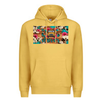 Antique Gold bus driver school bus cowhide license plate Premium Hoodie - Artiststas