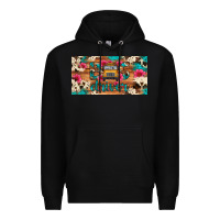 Black bus driver school bus cowhide license plate Premium Hoodie - Artiststas
