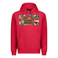 Cardinal bus driver school bus cowhide license plate Premium Hoodie - Artiststas