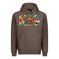 Coffee bus driver school bus cowhide license plate Premium Hoodie - Artiststas