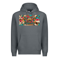Rock bus driver school bus cowhide license plate Premium Hoodie - Artiststas
