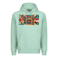Seafoam bus driver school bus cowhide license plate Premium Hoodie - Artiststas