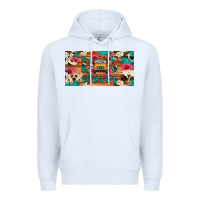 White bus driver school bus cowhide license plate Premium Hoodie - Artiststas