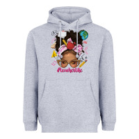 Heather Grey afro messy bun teacherlife Heavyweight Hoodie - texasbilliewilder