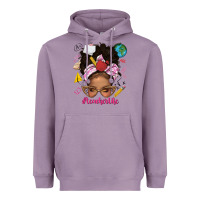 Lavender afro messy bun teacherlife Heavyweight Hoodie - texasbilliewilder