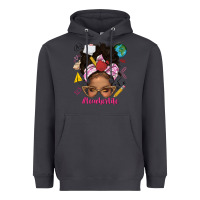 Smoke afro messy bun teacherlife Heavyweight Hoodie - texasbilliewilder