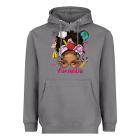 Storm afro messy bun teacherlife Heavyweight Hoodie - texasbilliewilder