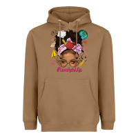 Toasted Coconut afro messy bun teacherlife Heavyweight Hoodie - texasbilliewilder