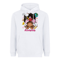 White afro messy bun teacherlife Heavyweight Hoodie - texasbilliewilder