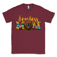 Burgundy fearless mom bear Classic Tee - BarkalooDesign
