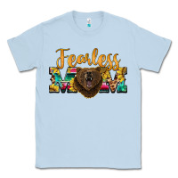 Dusty Blue fearless mom bear Classic Tee - BarkalooDesign