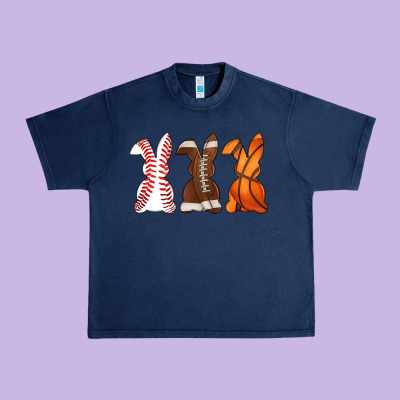 Western Easter Support Bunny Urban Heavy Tee Designed By Artiststas