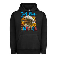 Pigment Black God Bless America Urban Hoodie - LillyAllenDesigns
