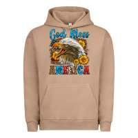 Pigment Burro God Bless America Urban Hoodie - LillyAllenDesigns