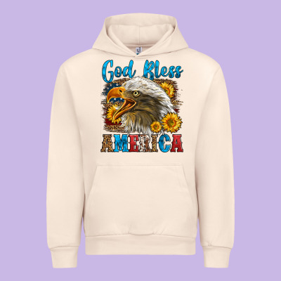 God Bless America Urban Hoodie Designed By Lillyallendesigns