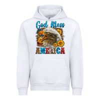 White God Bless America Urban Hoodie - LillyAllenDesigns