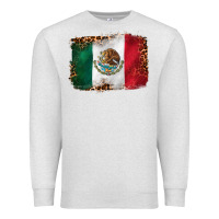 Oatmeal Heather mexican and leopard flag Premium Sweatshirt - CTS Tumbler Store