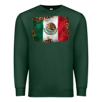 Sports Green mexican and leopard flag Premium Sweatshirt - CTS Tumbler Store