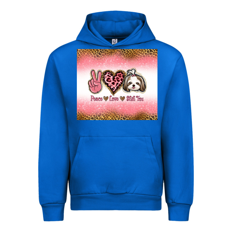 Peace Love Shih Tzu Urban Hoodie by Jasminsmagicworld | Teevron