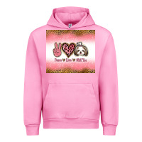 Fuchsia Pink peace love shih tzu Urban Hoodie - Jasminsmagicworld