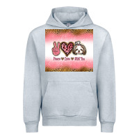 Heather Grey peace love shih tzu Urban Hoodie - Jasminsmagicworld