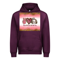 Mauve Wine peace love shih tzu Urban Hoodie - Jasminsmagicworld